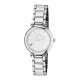 Elsa Lee Paris watch for women, with a silver case and a steel strap