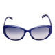Elsa Lee Paris sunglasses, classic plastic frame in navy blue, with Elsa Lee symbol on the inside of the temples