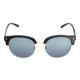 Elsa Lee Paris sunglasses, modern semi rimless frame made of plastic and metal in black and gold