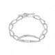 Bracelet Infinity en Argent 925 avec un large maillon