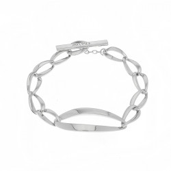 Bracelet Infinity en Argent 925 avec un large maillon