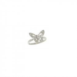 Bague Elsa Lee Paris en Argent 925 forme papillon, recouvert d'une parure d'oxyde de Zirconium.