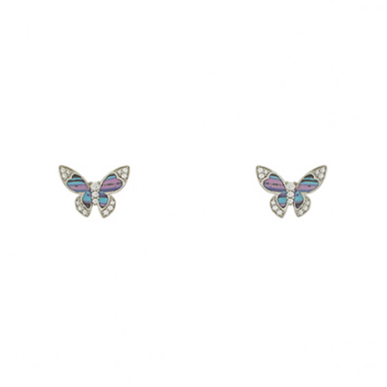 Boucles d'oreille en forme de papillon Argent 925 