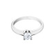 Elsa Lee Paris sterling silver ring, with diamond cut Cubic Zirconia