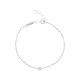 Elsa Lee Paris fine 925 sterling silver chain bracelet with diamond cut Cubic Zirconia