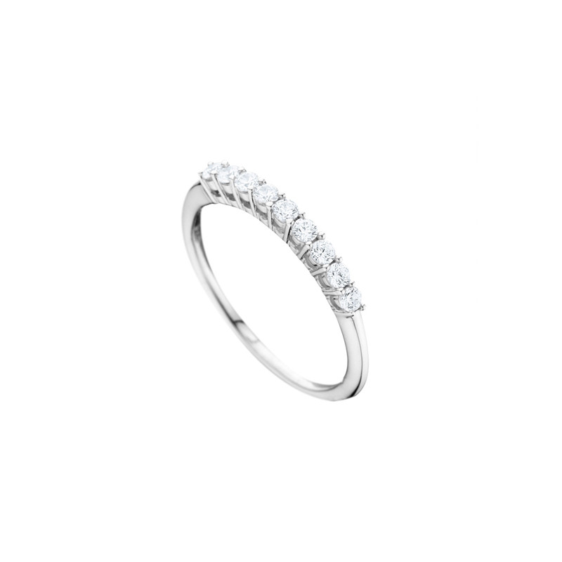  Alliance  pour femme  en argent et oxydes de Zirconium Elsa 