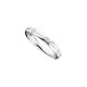 Elsa Lee Paris sterling silver wedding ring for women, with 3 Cubic Zirconia in a modern circle design