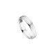Men wedding ring from Elsa Lee Paris, crafted in sterling silver, geometric lines