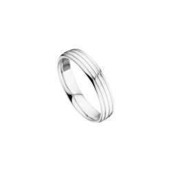 Men wedding ring from Elsa Lee Paris, crafted in sterling silver, geometric lines