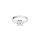 Elsa Lee Paris sterling silver ring, with diamond cut Cubic Zirconia