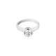 Elsa Lee Paris sterling silver ring, with a close set cut diamond Cubic Zirconia