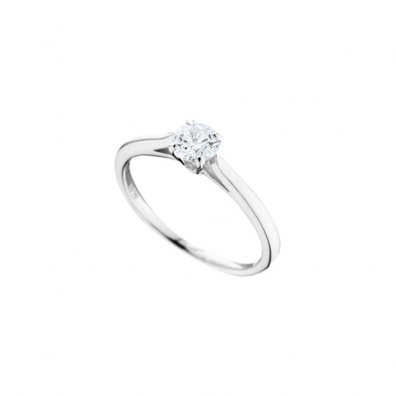 Bague Elsa Lee Paris, collection Tradition, en argent 925 et oxyde de ZIrconium serti quatre griffes