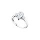 Bague Elsa Lee Paris, collection Tradition, argent massif et Zirconiums taille poire