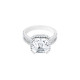 Bague Elsa Lee Paris, collection Tradition, en argent avec Zirconiums brillants dont un taille Princesse