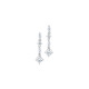 Boucles d'oreilles pendantes Elsa Lee Paris, en argent 925, oxydes de Zirconium différentes formes