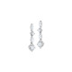 Boucles d'oreilles pendantes Elsa Lee Paris, en argent 925, oxydes de Zirconium différentes formes