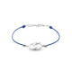 Elsa Lee Paris Linked Clear Spirit bracelet, with circle shaped pattern crafted in silver and trimmed with Cubic Zirconia