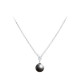 Collier Elsa Lee Paris, collection Perles Gris Chic en argent massif et perle grise