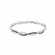 Bracelet Tresse noir et blanc en argent par Elsa Lee Paris 