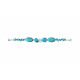 Bracelet imposant Turquoise et argent par Elsa Lee Paris