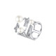 Elsa Lee Paris sterling silver ring from our Heavenly collection, with white pearls and Zirconia