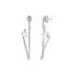 Elsa Lee Paris sterling silver earrings from our Heavenly collection, with white pearls and Zirconia