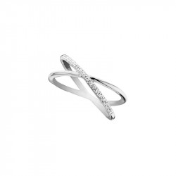 Cross ring in silver by Elsa Lee Paris 