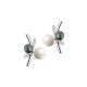 Boucles d'oreilles Black & White