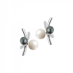 Boucles d'oreilles Black & White