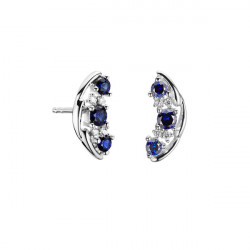 Boucles d'oreilles Saphir