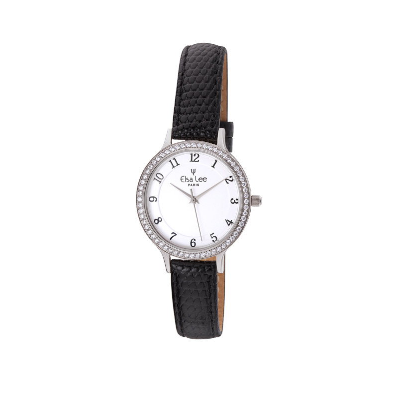 Petite Montre Femme Dorée et Argentée Bracelet Élastique