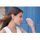 Drop Hoop earrings sapphire blue traditional design drop earrings blue oval cut sapphire blue