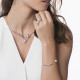 Bracelet jonc Elsa Lee Paris, collection Céleste, avec perle blanche et oxydes de Zirconium