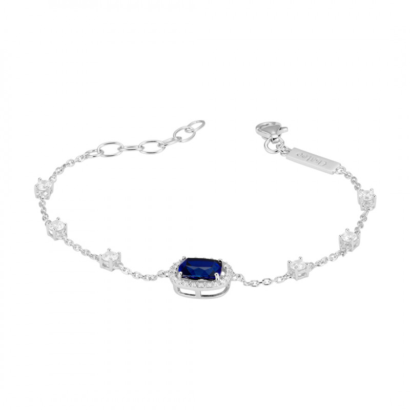 Miabella Women's 32 Carat Created Blue and White Sapphire Sterling Silver  Tennis Bracelet - 7 in. - Walmart.com