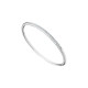 Elsa Lee Paris fine 925 sterling silver bangle with 57 clear Cubic Zirconia