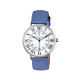 Montre femme bracelet cuir bleu