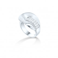 Bague Elsa Lee Paris en Argent 925, modèle Ciel avec oxydes de Zirconium incrustés sur une branche