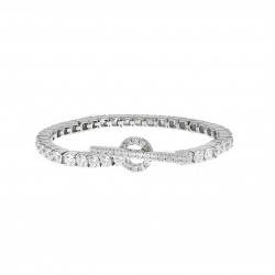 Classic River bracelet in silver with a toggle clasp by Elsa Lee Paris 