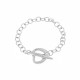 Bracelet argent rhodié collection Love