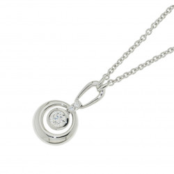 Cercle Silver necklace from the silver jewellery collection Ondine by Elsa Lee Paris 
