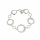 Bracelet Cercle en argent rhodié et oxydes de zirconium
