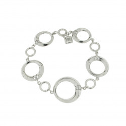 Circle sterling silver 925 bracelet and cubics zirconia