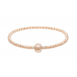 Elsa Lee Paris - Bracelet élastique en argent 925 rhodié et flash rosé