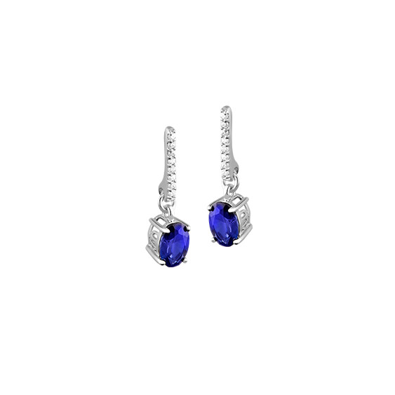 Boucles d'oreilles Saphir