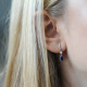 Boucles d'oreilles Saphir