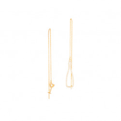 Cheers! Asymmetrical Chain Earrings