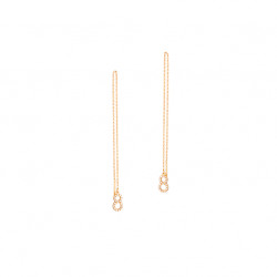 Lucky Dangling Chain Earrings