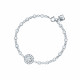 Bracelet Elsa Lee Paris, en Argent 925, avec un oxyde de Zirconium blanc sertis clos et brillants sur le bracelet