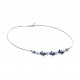 Sapphire Daisy Necklace