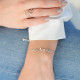 Bracelet Avion Papier en argent by Elsa Lee Paris - chaine en argent ajustable 